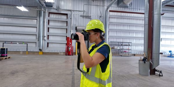 Inside a manufacturing facility photographing capabilities